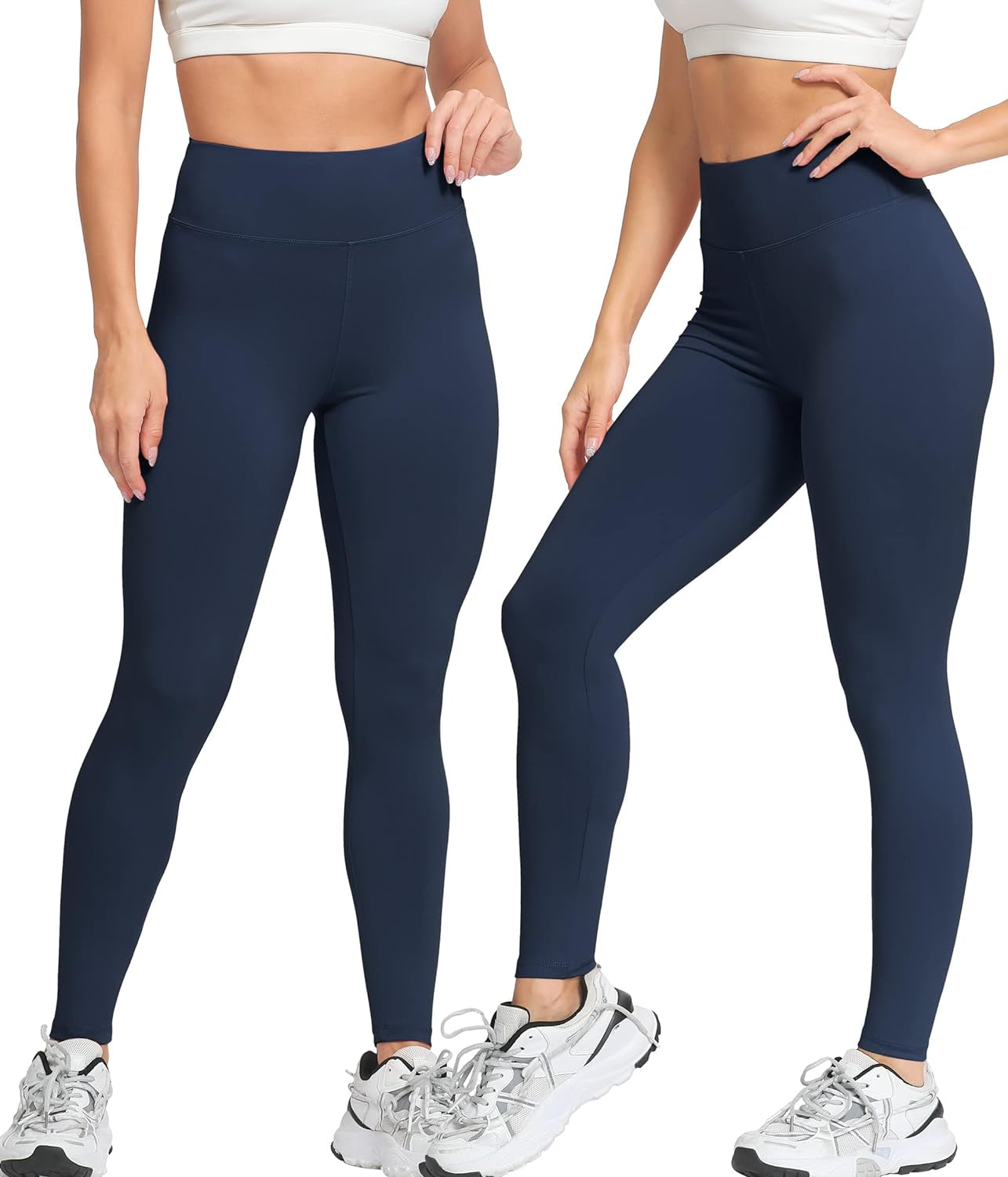 High Waisted Leggings for Women Ultra Soft Stretch Opaque Slim Yoga Leggings One Size & plus Size