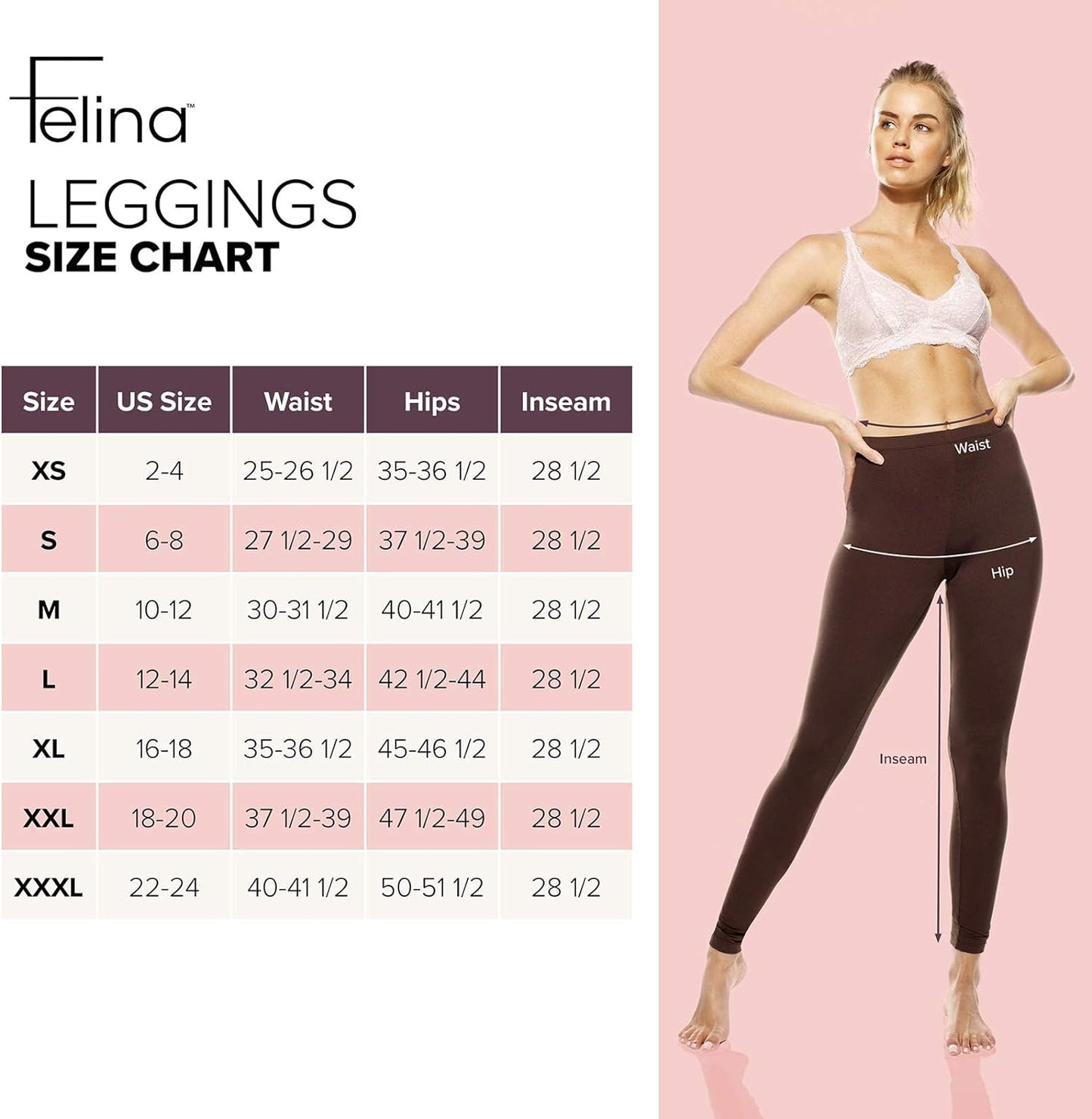 Women's Velvety Soft Leggings - Style 2801, Lightweight Yoga Pants with 4-Way Stretch and Breathable Fabric