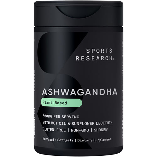 Ashwagandha 500Mg - 60 Veggie Softgels - Natural Stress & Anxiety Support